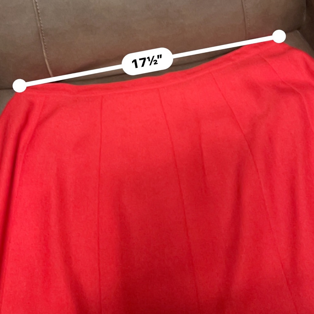 BFA Classics Red Midi Skirt Women's Size 22W - Picture 6 of 6